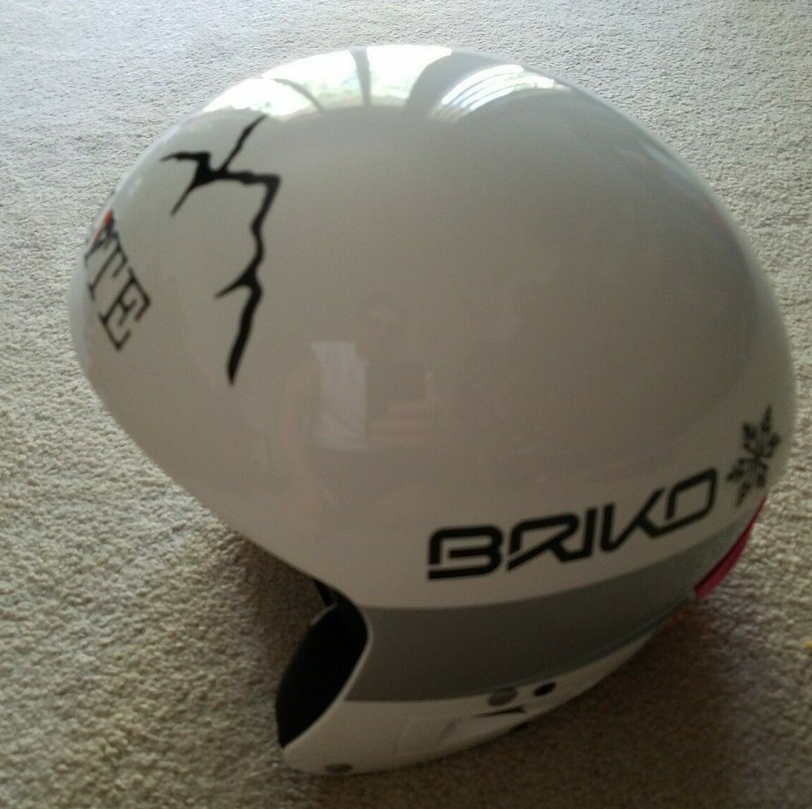 Briko Vulcano FIS Helmet 54 White w bag Race Briko Vulcano FIS Helmet 54 White w bag Race sale online