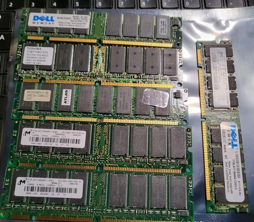 128MB 133Mhz PC133 PC Memory Assorted Modules - Lot Of 6 PC-133 RAM - Picture 2 of 5