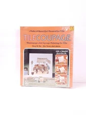 Vintage CRAFT MASTER TILECOUPAGE kit - 1972 art craft set - NIB SEALED 