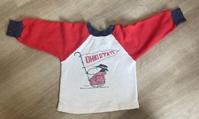 VTG 1971 Snoopy Ohio St Flag Toddler Long Sleeve T-Shirt Size 4