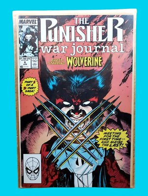 1989 Marvel Comics THE PUNISHER VS. WOLVERINE War Journal #6 Comic