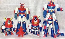 Combattler V Super Robot Figur 6p Set Konvolut Bulk BANDAI Japan Anime Vintage