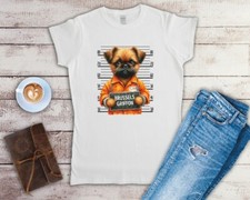 Brussels Griffon Mugshot Ladies T Shirt Sizes Small-2XL
