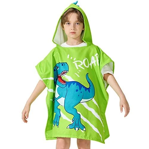 Dinosaur hooded beach towel sales