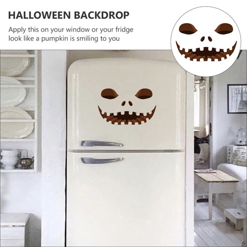 6 Sheets Pumpkin Sticker Halloween Fridge Screaming Decals - Picture 7 of 12