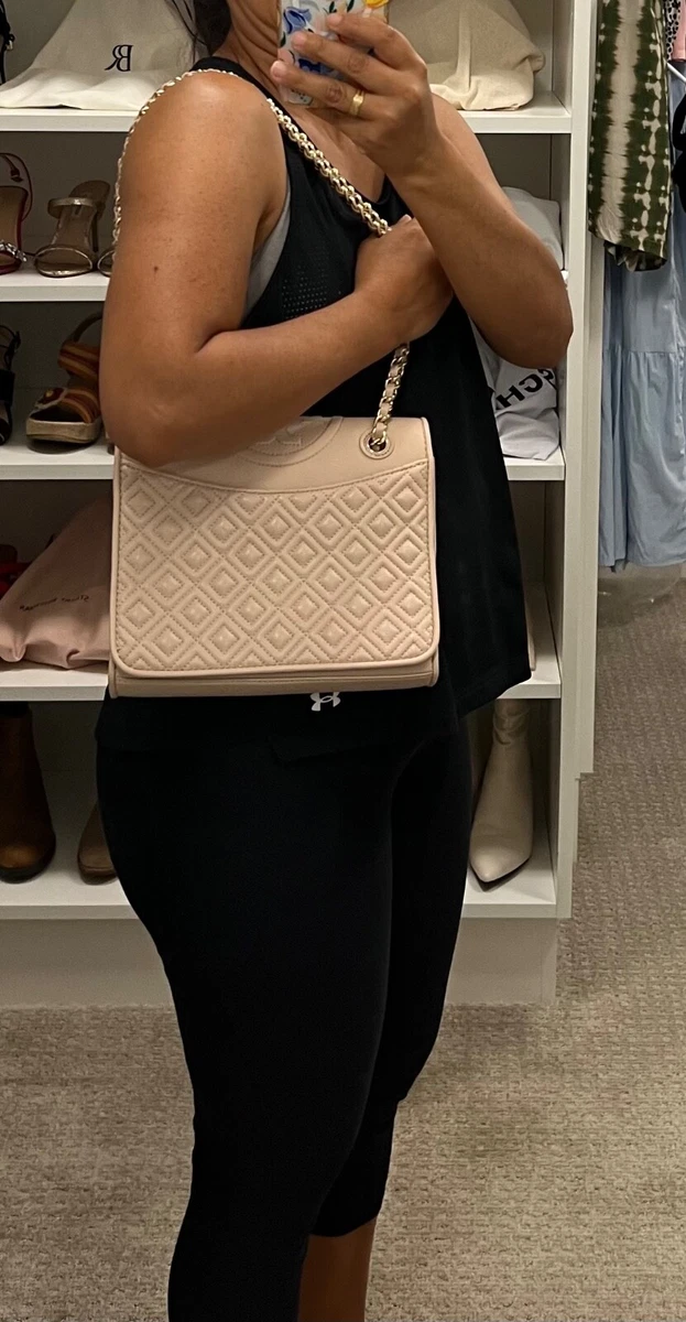 Tory Burch Fleming Convertible Shoulder Bag Royal Navy