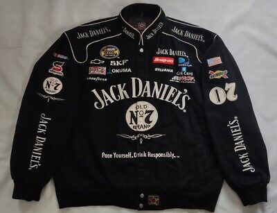 VINTAGE JH DESIGN JACK DANIELS AUTHENTIC RACING CREW BOMBER VINTAGE JH DESIGN JACK DANIELS AUTHENTIC RACING CREW BOMBER