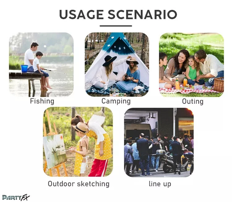 Custom Collapsible Stool With Cushion - Image 3 of 4