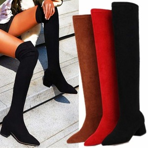 slim leg knee high boots