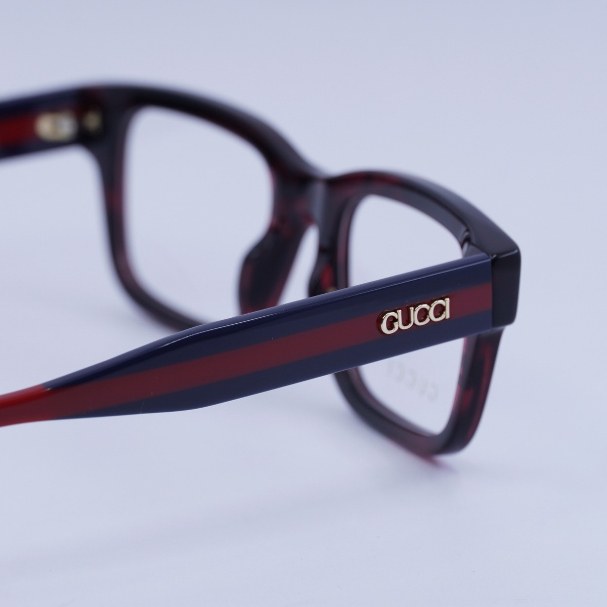 NEW Gucci GG1865O 003 Dark Red Havana/Blue/Red 50mm  display picture 2