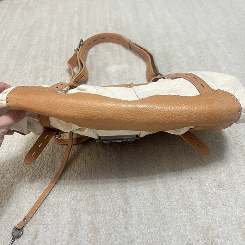 Vintage Y2K Juicy Couture Schultertasche Handtasche braun hellbraun beige Schlüssel & Schloss - Bild 6 von 11