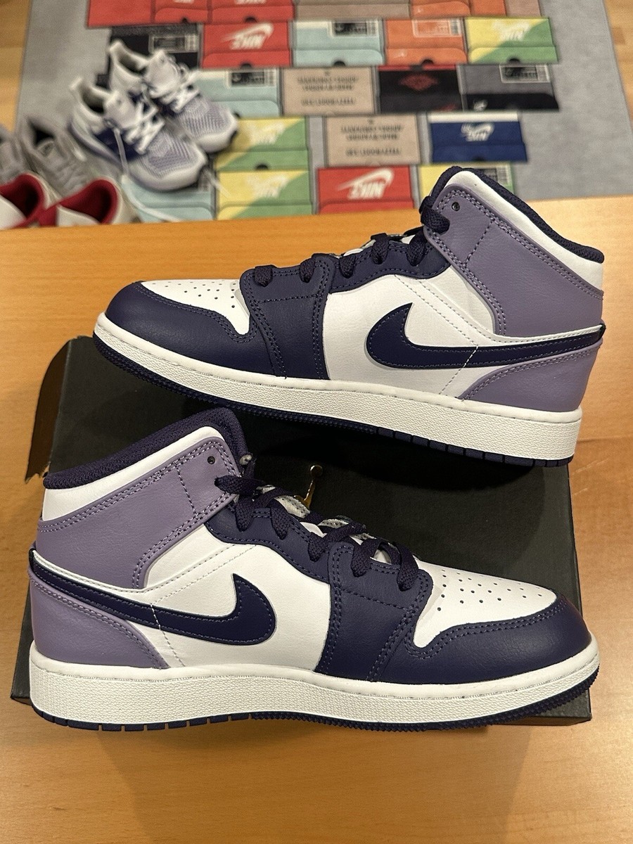 Size 5.5Y - Air Jordan 1 Mid GS Sky J Purple Blueberry DQ8423-515