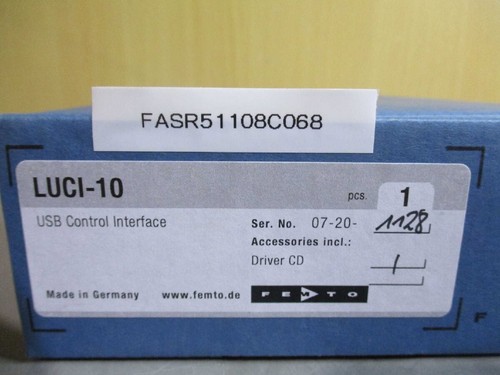 NEUWERTIG FEMTO USB CONTROL INTERFACE LUCI-10 USB *VERSAND ÜBER NACHT MÖGLICH