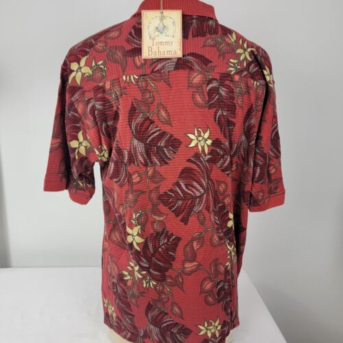 Tommy Bahama Men's Grenadine Short Sleeve Shirt Large L NEW 72% Silk Rust Tropic - Picture 4 of 10