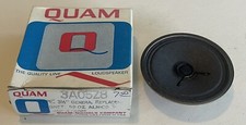 Nos Quam 3a05z8r 3-1/2" Round Cb Radio Replacement Speaker 8 Ohm .52oz
