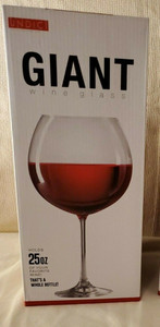 NEW GIANT WINE GLASS 25 oz. RARE 🍷 UNDICI Brand -Original Boxed WHOLESALE