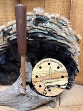 Sweet Caller Spalted Hard Maple Glass over Purple Slate Friction Turkey Call #S5