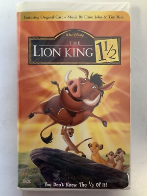 The Lion King 1 1/2 2004 VHS Clamshell VHSshopCom