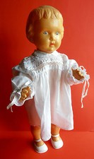 1950s USSR Russian Soviet CELLULOID Large Size Excellent Doll GIRL Rare Brand