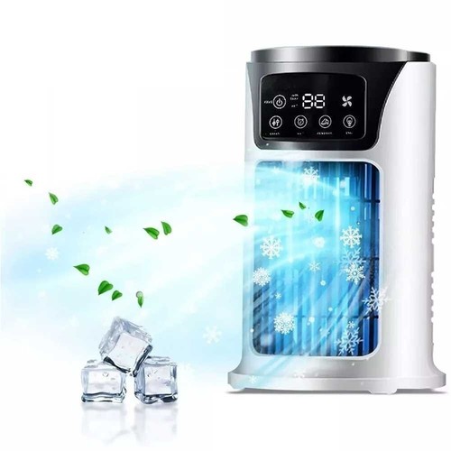 6-Speeds Portable Air Cooler Fan 300ML Tank Ice Cold Cooling Conditioner New UK