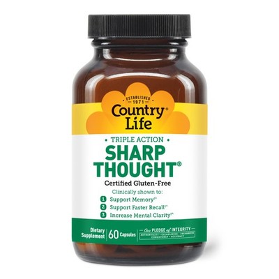 Country Life Sharp Thought Memory & Cognitive Support Sharp-PS Gold