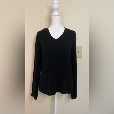 Valerie Stevens Women s 100 % Cashmere Sweater Pullover Black Size Petite Medium