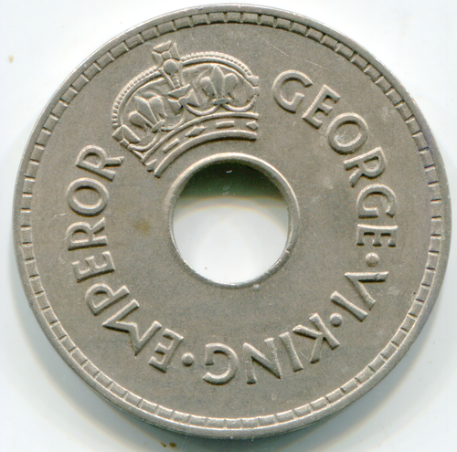 Fiji Penny 1937   KM-7 pretty Hg coin  lotoct5643 - Picture 2 of 2