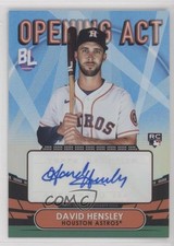 2023 Topps Big League Opening Act Blue Foil David Hensley #OAA-HEN Auto 5c2