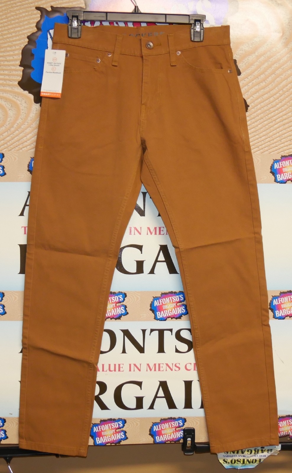 Dockers Slim Fit Flex Waistband Jean Cut  40x30 502 Straight Fit $19.99 Brown
