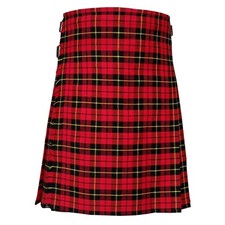 Clan Wallace Tartan Kilt - Highland Dress 8 Yard 16 OZ Custom Kilt