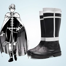 Anime Frieren: Beyond Journey's End Himmel Cosplay Black Long Boots Halloween