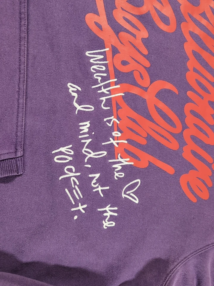 Billionaire 男孩俱乐部连帽衫“财富属于 ❤️ And Mind,而不是口袋”Med — 第 3/4 张图片