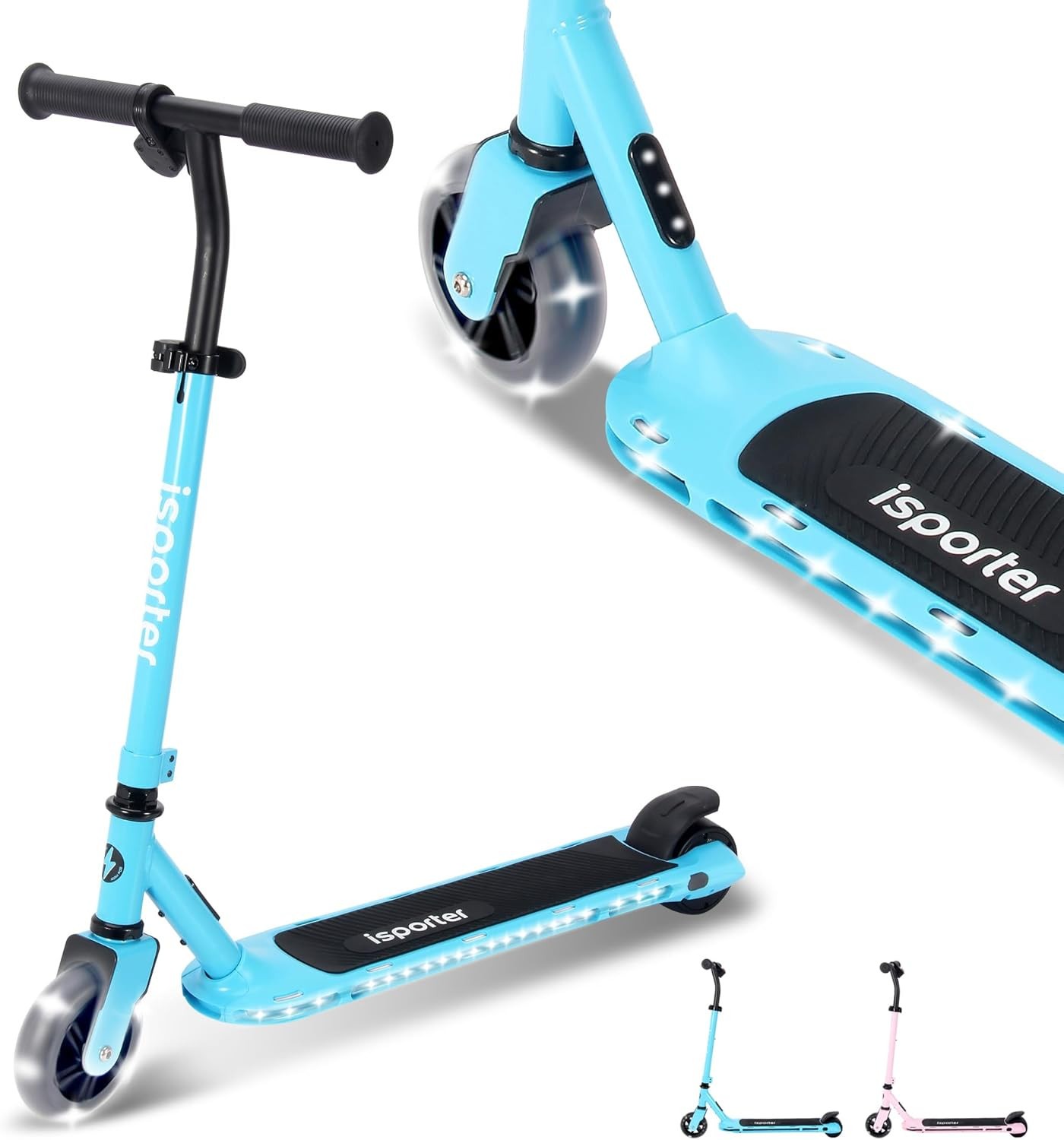 Aero iSporter Kids Electric Scooter | Hand Accelerator & LED