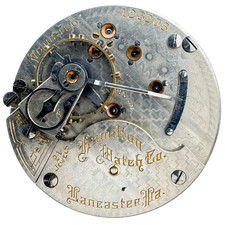 Antique 18s 1901 Hamilton Hunter Railroad Class C Pocket Watch Movement 941 US