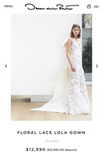 Runway Oscar de la Renta Lola Bridal Gown