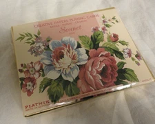 New Sealed Vintage Piatnik Creative Papers Tapestry 2 Decks Playing Cards