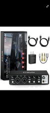 2x2 USB-C Audio Interface for PC/Mac Recording, 24-bit/192kHz Dual TS/XLR Inputs
