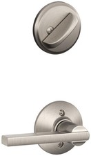 Schlage F59-LAT Latitude Single Cylinder Interior Pack - Exterior - Nickel