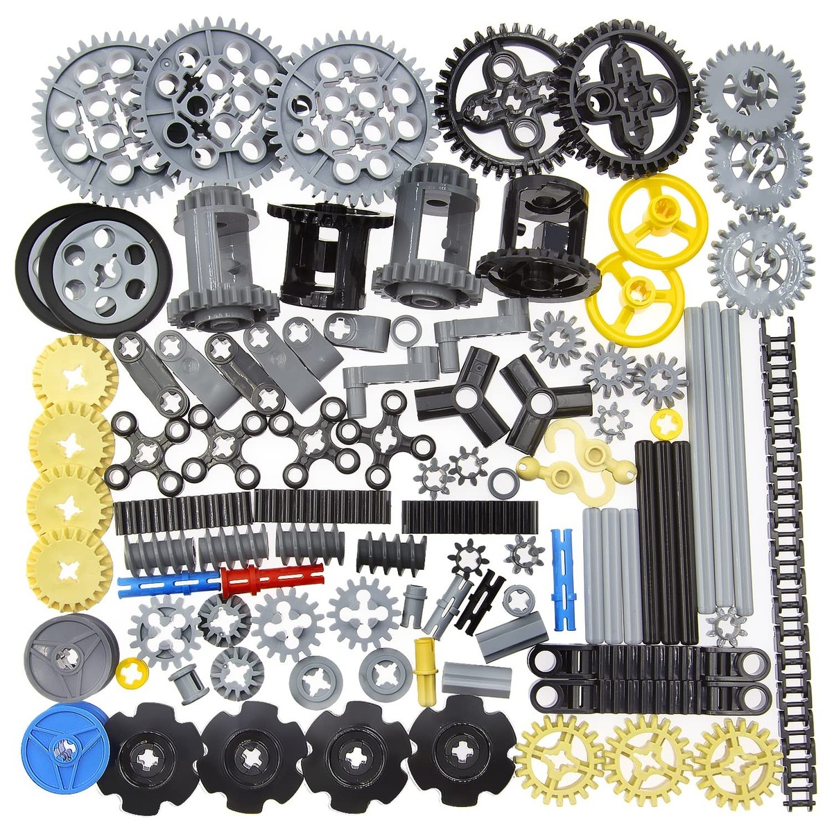 Technic Gears & Axles Set for Car Building, Compatible with