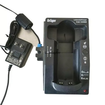 Drager X-am 1/2/5000 Gas Detector Charging Module Base With Power Supply *rr