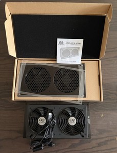 2x AC Infinity AIRPLATE 7 S7 Quiet Fans USB AI-CFD120BA/AI-APT7 Cabinet Cooling
