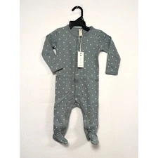 Q by Quincy Mae Footed Sleeper Sea "Plus" Design 6-12M New With Tags
