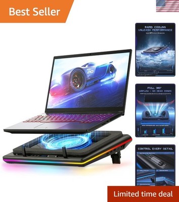 V12 Gaming Laptop Cooling Pad, RGB Laptop Cooler, Laptop Cooling Fan Stand wi...