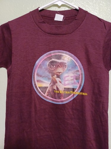 Vintage Kids Youth E.T. Iron on T-Shirt Size Large 14-16 Used As-Is - Picture 2 of 8