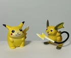 Pikachu and Raichu Pokémon Vintage TOMY Figure 1990s Nintendo C.G.T.S.J. #145