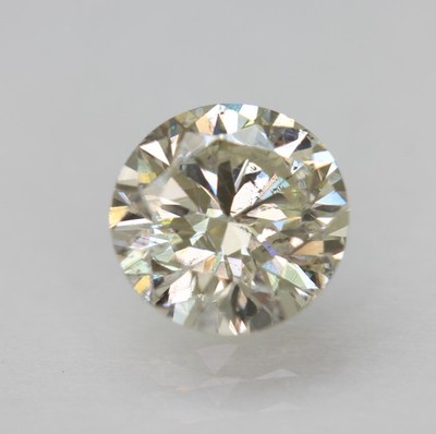 Certified 1.65 Carat J VS1 Round Brilliant Natural Enhanced Diamond 7.65mm 3VG