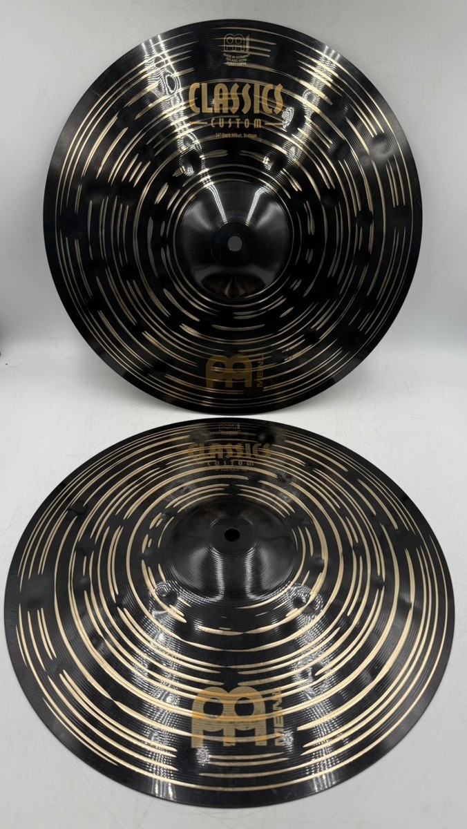 Meinl AA CLASSICS CUSTOM 14" DARK HI HATS CYMBAL PAIR (CP2018390)