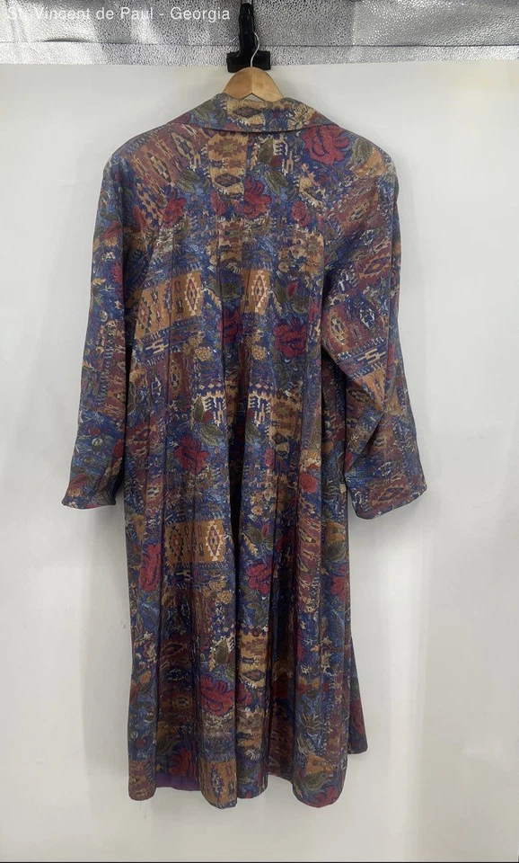 Jaqueta de chuva retrato longa colorida vintage aberta leve feminina 14 retrô - Imagem 2 de 4