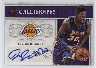 2016-17 Panini Excalibur Calligraphy 80/149 Julius Randle #CAL-JR Auto 0o4t