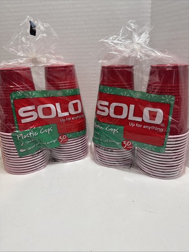 Red Solo Cup Cold Plastic Party Cups 18 Ounce 2 Packs Of 30 New